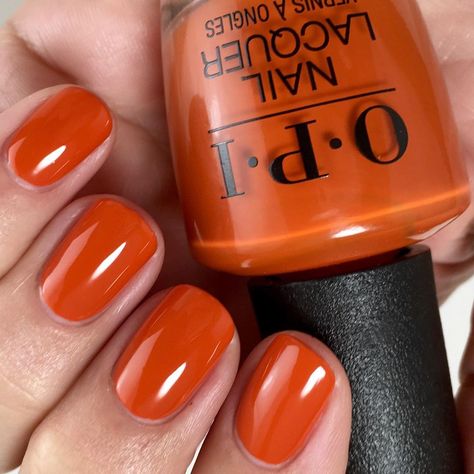 Orange Sns Nails Designs, Copper Orange Nails, Opi Orange Nail Polish, Dark Orange Nails Fall, Fall Nails Opi, Clean Your Liver, Nails Manicures, Opi Colors, Orange Nail Polish