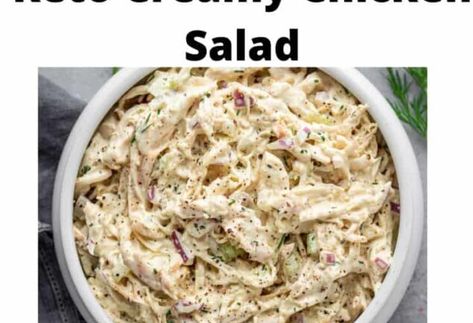 Keto Chicken Cheese Broccoli Casserole - Kizios Recipes Keto Creamy Chicken, Creamy Chicken Salad, Trim Healthy Mama Recipes, Keto Lunch Ideas, Lean Meals, Low Carb Salad, Low Carb Lunch, Low Carb Eating, Keto Chicken