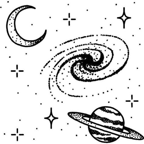 Moon To Saturn Tattoo, Meta Tattoos, Comet Tattoo Ideas, Moon Drawing Tattoo, Outer Space Doodles, Space Drawings Easy, Small Space Tattoo, Outer Space Tattoo, Room Doodle