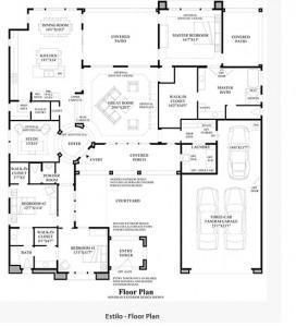 Toll Brothers Los Saguaros Estilo Floor Plan Has 3 Bedrooms, 2 Baths And Over 2700 Sq Ft Toll Brothers Los Saguaros Estilo Floor Plan Has 3 Elevations This great Toll Brothers Los Saguaros Estilo floor plan provides over 2700… Toll Brothers Homes Floor Plans, 2700 Sq Ft House Plans, Toll Brothers Homes, Large Covered Patio, Room Concept, Courtyard House Plans, Front Courtyard, Toll Brothers, Jack And Jill Bathroom