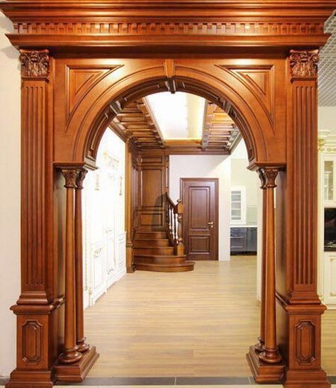 Wooden Arch Designs Home Arch Designs For Hall, Gypsum Design, House Main Door, House Main Door Design, Main Entrance Door, Wooden Front Door Design, Wooden Main Door Design, Wooden Arch, House Arch Design