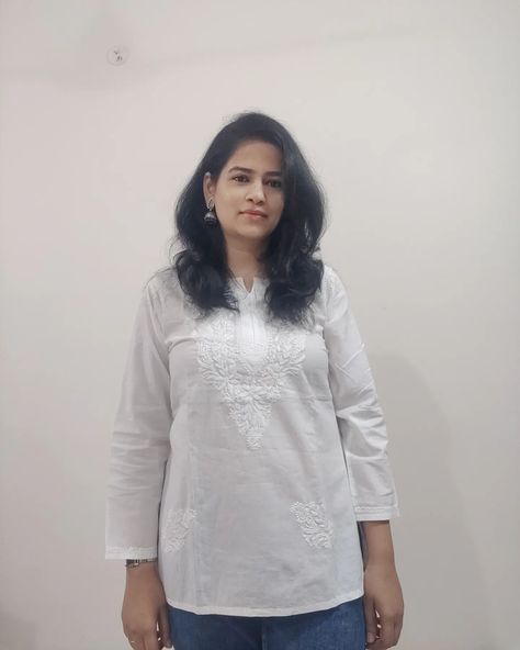 Embrace the charm of Chikankari Embroidery with our lovely White Cotton Short Tops - the perfect match for your favorite jeans ✨ Available in sizes 42, 44, and 46, these tops are a must-have for your summer wardrobe. Order now via DM or visit us @beautystorebangalore. #chikankaricharm #SummerEssentials #EffortlessElegance 🤍 Cotton Short Tops, Chikankari Embroidery, Summer Essentials, Favorite Jeans, Summer Wardrobe, Short Tops, Perfect Match, Order Now, White Cotton