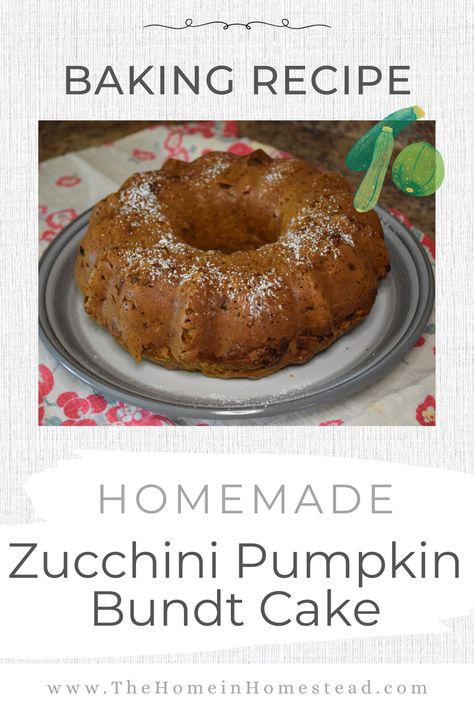 Pumpkin Zucchini Recipes, Pumpkin Zucchini Cake, Pumpkin Spice Bundt Cake, Recipe Using Zucchini, Pumpkin Bundt Cake Recipes, Pumpkin Zucchini, Pumpkin Bundt, Pumpkin Bundt Cake, Bundt Cake Recipe