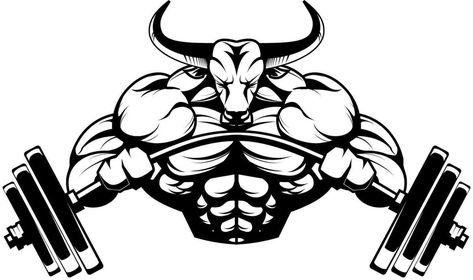 Fenrir Tattoo, Bodybuilding Logo, Logos Graphic Design, 1366x768 Wallpaper Hd, Taurus Bull, Bull Tattoos, Gym Art, Gym Logo, Geniale Tattoos