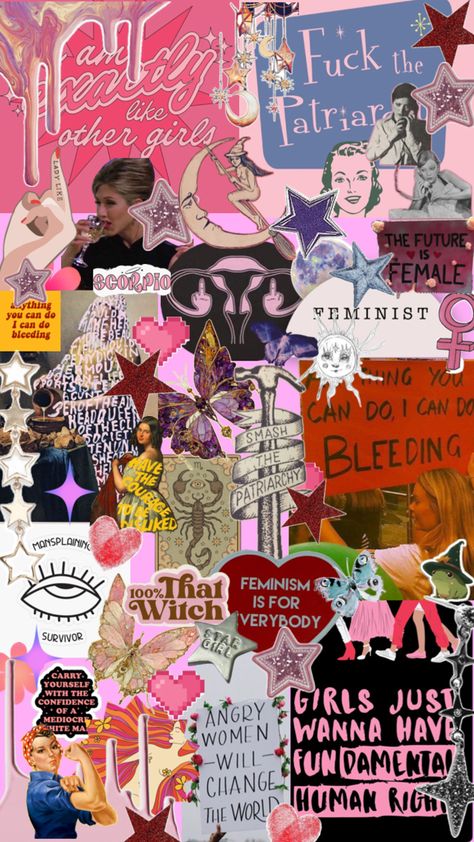 Feminist Collage, Feminist Punk, Collage Wallpaper, Riot Grrrl, Women’s Rights, Art Wallpaper, Women Empowerment, You Can Do, Collage