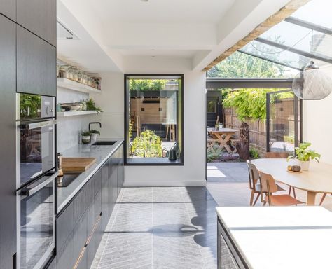 Open Kitchen And Dining, London Terrace House, Lottery Win, Kitchen Diner Extension, Victorian Terrace House, House Extension Design, Victorian Terrace, Kitchen Extension, Reno Ideas