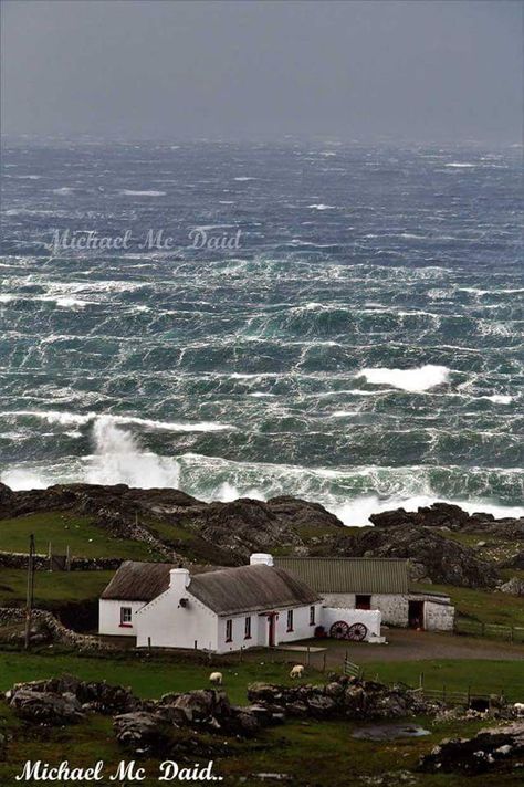 Malin Head is as far north as you can go on the island of Ireland and you'll find it on Donegal's coast, a wild landscape steeped in history and folklore.  You can see Scotland from here... on a clear day, that is. Ireland History, County Donegal, Donegal Ireland, Irish Landscape, Irish Cottage, Wild Atlantic Way, Visit Ireland, Instagram Time, Peaceful Places