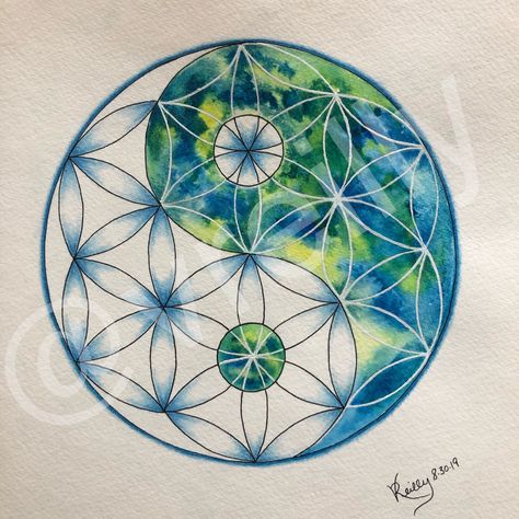 Spiritual Art Painting, Sacred Geometry Chakra, Compass Drawing, Watercolor Mandala, Sacred Geometry Patterns, Mandala Doodle, Sacred Geometry Symbols, Chakra Art, Sacred Geometry Art