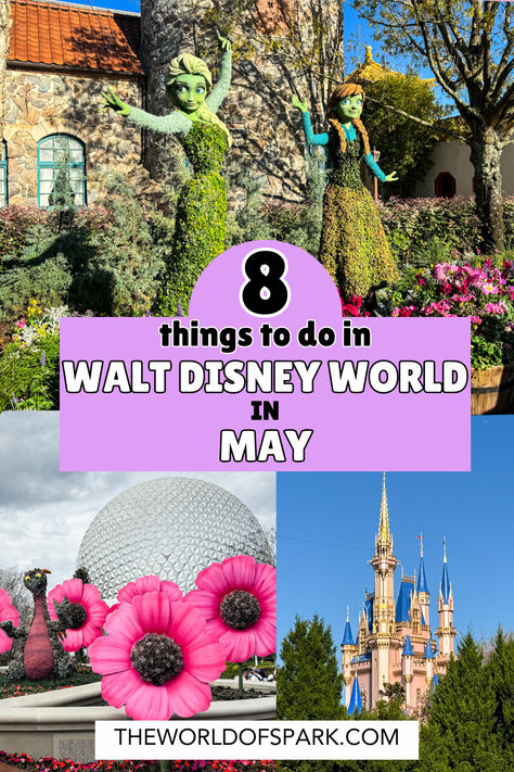 Springtime at Disney World is one of my favorite seasons. Why? Check out my latest guide to find out. It's filled with all kinds of new events and limited-time treats found only in the month of May. If you're planning a trip to Disney World in the coming weeks, you'll definitely want to read up on everything that's new and exciting for this month. Trip To Disney World, Month Of May, Disney World Planning, Disney World Tips And Tricks, Disney World Trip, Planning A Trip, May 2024, Disney Vacations, Walt Disney World