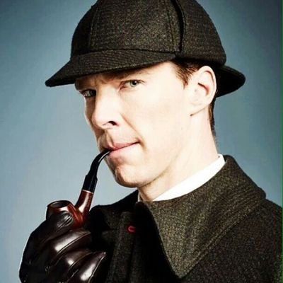 Benedict Cumberbatch as Sherlock Benjamin Cumberbatch, Sherlock Artwork, Unknown Spy, Victorian Sherlock, Baker Street 221b, Sherlock Scarf, Deerstalker Hat, Johnlock Fanart, Sherlock Holmes And John Watson