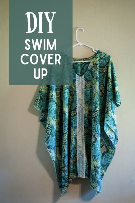 Diy Swim Cover Up, Diy Coverup, Diy Beach Cover Up, Beach Dresses Diy, Knit Shirt Pattern, Swimsuit Coverup Pattern, Diy Bathing Suit, Beach Coverup Pattern, Cover Up Ideas