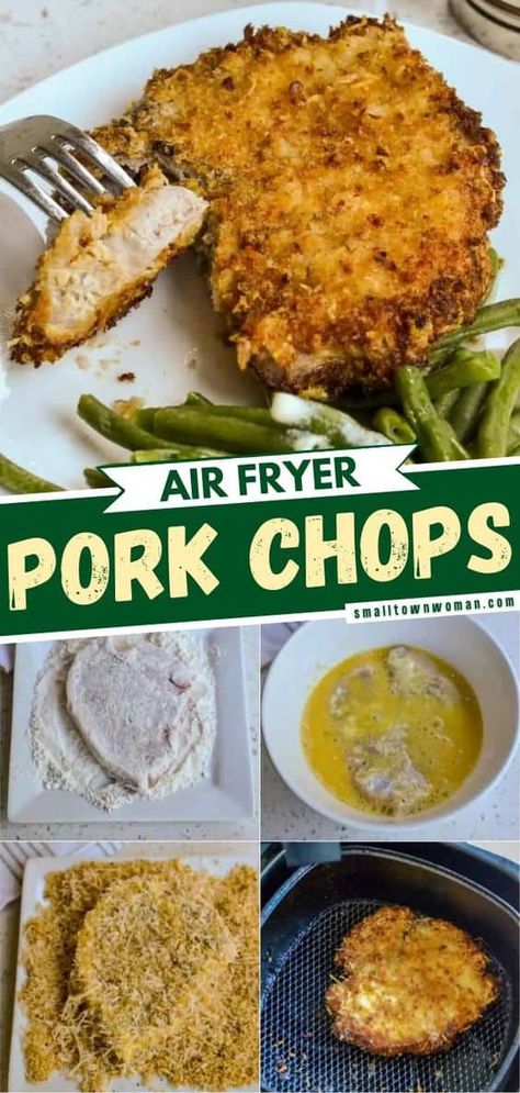 Thick Cut Pork Chops Air Fryer, Nuwave Recipes, Air Fry Pork Chops, Air Fryer Recipes Pork, Foil Meals, Healthy Pork Chops, Sleeve Recipes, Air Fryer Pork, Bariatric Sleeve