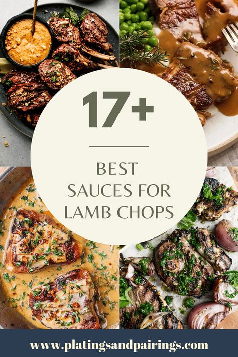 Sauce For Lamb Chops Easy Recipes, Sauces For Lamb, Sauce For Lamb Chops, Lamp Chops Recipe, Lamb Sauce Recipes, Lamb Loin Recipes, Bbq Lamb Chops, Grilled Lamb Recipes, Lamb Loin Chop Recipes