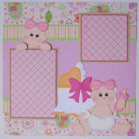 Pioneer Woman Green Beans, Scrapbook Ideas For Baby Girl, Scrapbook Cover Ideas, Baby Girl Scrapbook Page Ideas, Baby Girl Scrapbook Page Layout Ideas, Scrapbook Bebe, Christmas Cookies Packaging, Album Designs, Christmas Jam