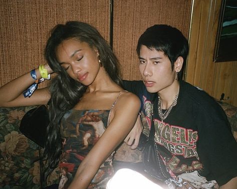 90s Interracial Couples, Bwam Ambw Couples Aesthetic, Frank Zhang And Hazel Levesque, Bwam Couple, Ares Aphrodite, Blasian Couple, Ambw Couples, Blasian Couples, Pjo Aesthetic