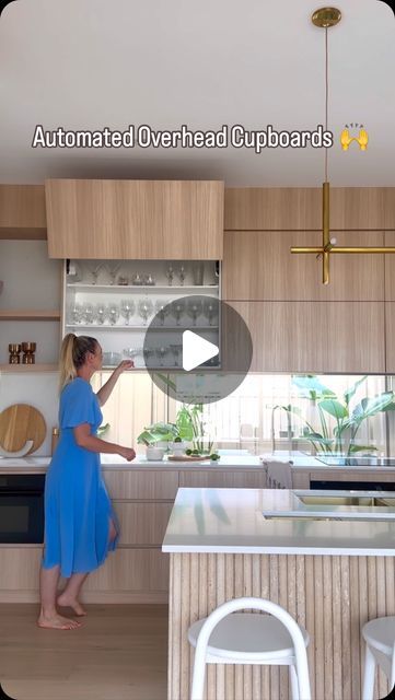 HAAUS.™ on Instagram: "Installing motorised overhead cabinets has been one of the best decision ever! With just a push of a button, our cabinets open and close effortlessly, adding modern luxury and convenience. Absolute game changer and something we would definitely do again. 

#haaus5 #kitchen #KitchenGoals #DreamHome #SmartHome #HomeRenovation #ModernKitchen #LuxuryLiving #InteriorDesign" Kitchen Overhead Cabinets, A Button, Game Changer, Smart Home, Luxury Living, Home Renovation, Modern Luxury, Modern Kitchen, Kitchen Ideas