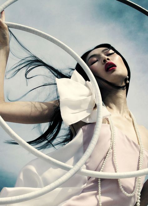 Dinara Chetyrova by Jamie Nelson for <i>Elle Vietnam</i> July 2011 Jamie Nelson, Robert Mapplethorpe, Night Circus, Alfred Stieglitz, High Fashion Photography, Hula Hoop, Fashion Images, Photoshoot Inspiration, Beauty Photography