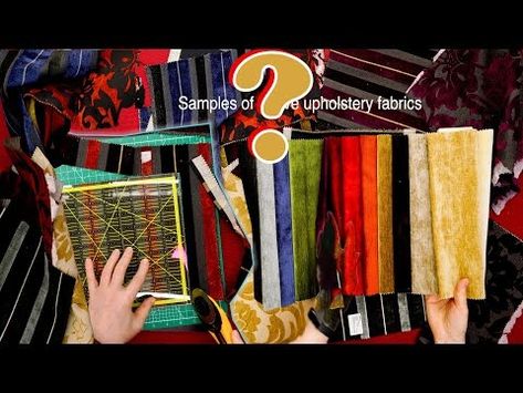 WHAT CAN I MAKE FROM SCRAPS OF UPHOLSTERY FABRICS 🤷🏻‍♀️? - YouTube Upholstery Scraps Ideas, Upholstery Fabric Projects Easy Diy, Upholstery Sample Projects Ideas, Upholstery Scrap Projects, Upholstery Fabric Crafts, Upholstery Fabric Samples Projects, Upholstery Fabric Samples Ideas Projects, Upholstery Fabric Projects, Upholstery Fabric Remnants