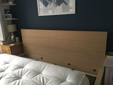 Ikea Malm Headboard Makeover, Ikea Malm Bed Headboard Hack, Malm Headboard Makeover, Painted Malm Bed, Malm Bed Makeover, Malm Headboard Hack, Malm Bed Hack Headboard, Malm Bed Diy, Ikea Bedframe Hack