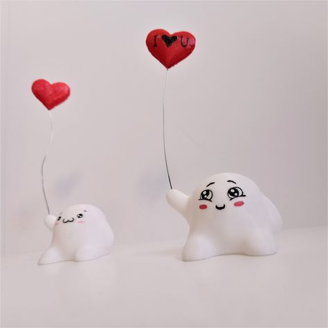 Free STL file KAWAII VALENTINES DAY GIFT | PRINT-IN-PLACE 💝・3D printing design to download・Cults 3d Print Gifts, Kawaii Valentines Day, Heart Ballon, Kawaii Valentine, Cute Decor, 3dprinting Design, Super Kawaii, Printing Design, Banner Ads