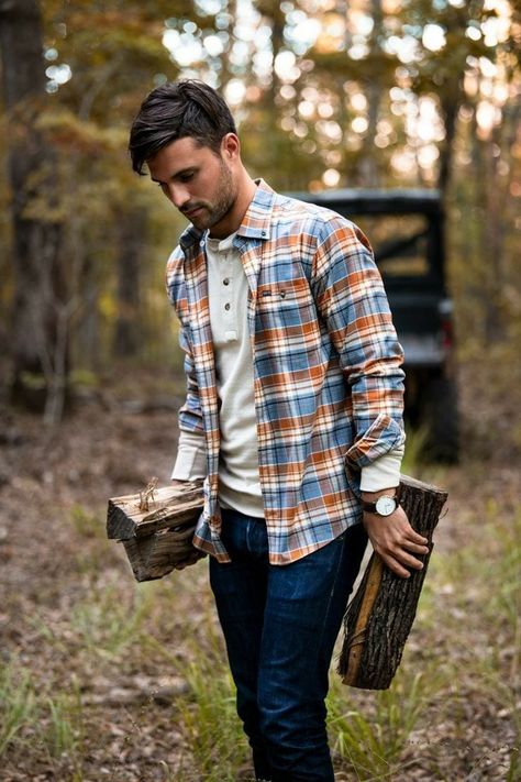 30 Ideas How to Wear a Flannel Shirt for Men Stylishly Flannel Outfits, Plaid Shirt, I Hope, Plaid