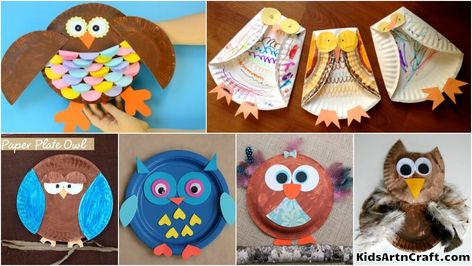 Owl Paper Plate Crafts for Kids Paper Plate Owl Craft, Owl Paper, Owl Mask, Paper Plate Crafts For Kids, Paper Owls, Autumn Paper, Masks Crafts, Craft Images, Owl Crafts