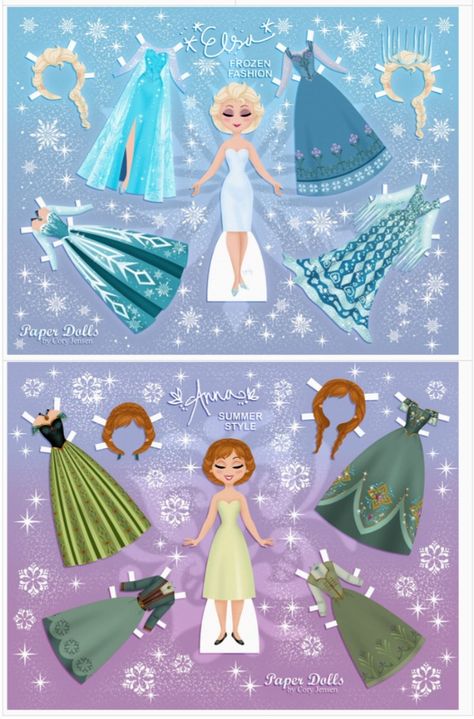 FREE printable Disney Paper Dolls plus 20 FREE Disney Printables - Crafts, Coloring, Planning, Creativity and More on Frugal Coupon Living. Elsa Paper Doll, How To Make Paper Dolls, Elsa Crafts, Frozen Paper Dolls, Disney Printables Free, Princess Paper Dolls Printable, Frozen Diy, Disney Paper Dolls, Princess Paper Dolls