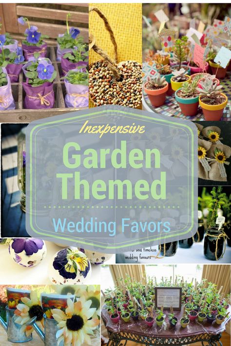 Since it is Spring and the time for wedding planning, I thought it might be fun to find inexpensive garden themed wedding favors for those of us who love the earth and want to incorporate Mother Nature into our wedding! Garden Theme Wedding Favors, Ceremony Planning, Garden Themed Wedding, Simple Wedding Favors, Candy Pillows, Garden Wedding Favors, Creative Wedding Favors, Inexpensive Wedding Favors, Elegant Wedding Favors