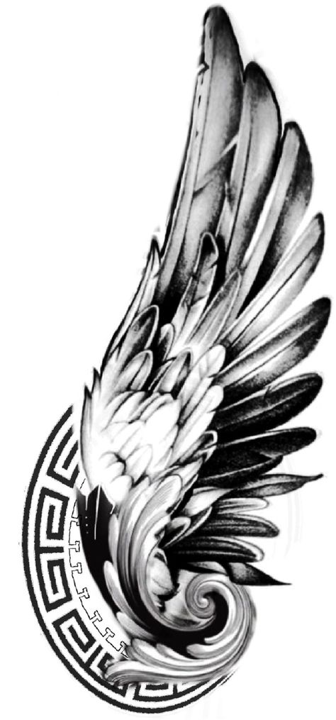 Aztec Wings Tattoo, Trible Tattoo Design, Wing Tattoo Arm, Trible Tattoos, Eagle Wing Tattoos, Tattoo Homme, Rib Tattoos For Guys, Wing Tattoo Men, Big Cat Tattoo