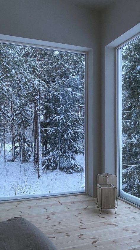 Skiing Holiday, Swedish House, Cosy Winter, Winter Love, Window View, Forest House, Snowy Day, Winter Vacation, Winter Aesthetic