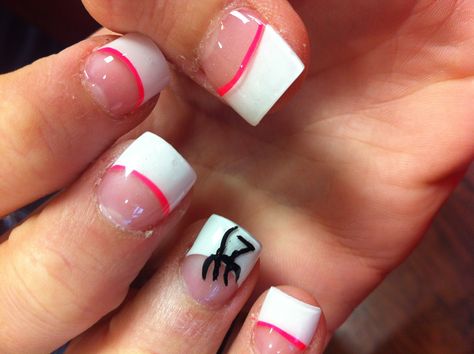 Browning nail design. Super cute;) Country Girl Nails, Cute Purple Nails, Rodeo Nails, Horse Nails, Frozen Nails, Nails Images, Country Closet, Camo Nails, Girl Tank Top