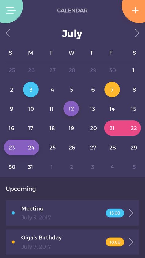 Simple App Design, Calendar App Design, Calendar Ui Design, Health Calendar, Health App Design, To Do App, Ui Ux 디자인, Ui Website, 달력 디자인