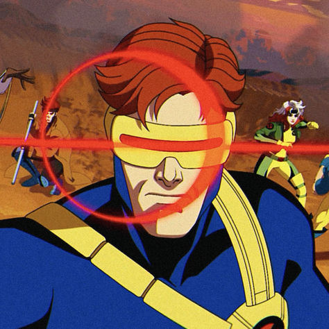 x-men '97 icon. xmen. marvel animation. cyclops. rogue. X Men 97 Cyclops, Cyclops X Men 97, Cyclops Icon, Cyclops Xmen, X Men 97, Scott Summer, Cyclops X Men, Scott Summers, Draw Reference