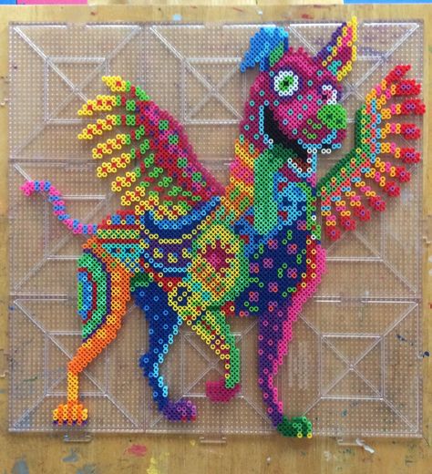 Big Fuse Bead Patterns, Large Hama Bead Patterns, Giant Perler Bead Patterns, Fuse Bead Art, Lisa Frank Perler Beads, Huge Perler Bead Creations, Lisa Frank Perler, Perler Bead Patterns Big, Big Perler Bead Patterns