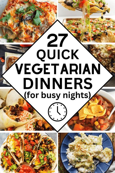 Easy Vegetarian Dinner Recipes, Kid Friendly Vegetarian Recipes, Easy Kid Friendly Dinners, Quick Vegetarian Dinner, Vegetarian Dinner Recipes, Vegetarian Kids, Easy Crockpot Dinners, Easy Vegetarian Dinner, Quick Vegetarian Meals