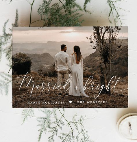 Excited to share the latest addition to my #etsy shop: Married And Bright Christmas Card, Just Married Christmas Card, Newlywed Photo Card Christmas, INSTANT DOWNLOAD, Editable Template #MCD2515 Married And Merry Christmas Card, Christmas Card Wedding Picture, Newly Married Christmas Card, Married And Bright Christmas Card, Merry And Married Christmas Cards, Wedding Photo Christmas Card, Just Married Christmas Cards, Marry Chirsmas, Married Christmas Cards