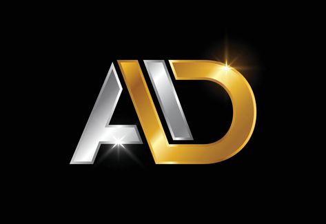 Initial Letter A D Logo Design Vector. Graphic Alphabet Symbol For Corporate Business Identity Ad Logo Design Letters, D Logo Design Letter, Graphic Alphabet, D Logo Design, Alphabet Symbols, Army Images, Alphabet Photos, Initials Logo Design, Photo Letters