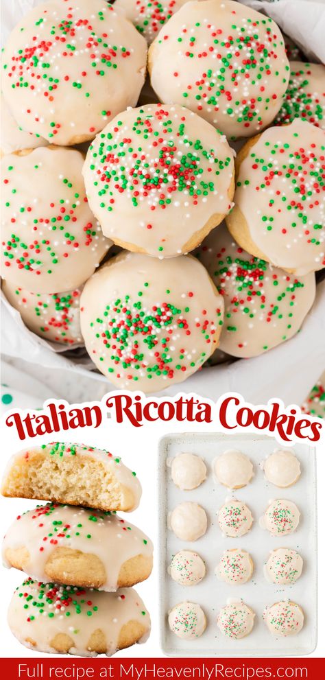 italian ricotta cookies Ricotta Cheese Cookies Italian, Christmas Ricotta Cookies, Ricotta Italian Cookies, Easy Italian Cookie Recipes, Almond Ricotta Cookies, Italian Ricotta Cookies Recipe, Easy Italian Christmas Cookies, Ricotta Cheese Cookies Recipes, Riccota Cookies Italian