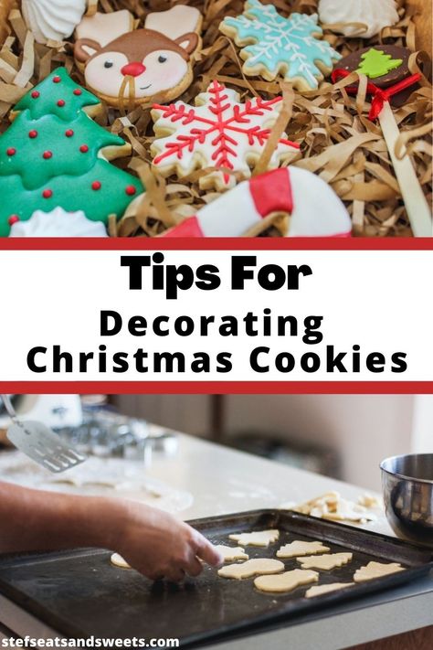 Need some helpful tips to help you get started on your holiday baking and Christmas cookie decorating? I've got you! #Christmas #cookie #decorating Christmas Cookies Decorating, Easy Christmas Cookies Decorating, Decorating Christmas Cookies, Make Frosting, Iced Christmas Cookies, Holiday Cookies Decorated, Cookie Holiday, Christmas Cookie Decorating, Christmas Cutout Cookies