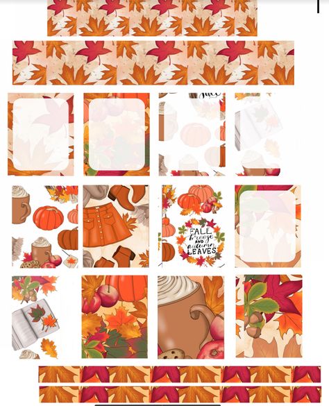 Fall Breeze Free Planner Printable Thanksgiving Planner Stickers Free Printable, Free Fall Planner Stickers, Planner Freebies, Appointment Planner Stickers, Fall Planner Stickers, Planners Stickers, To Do Planner, Bullet Journal Cover Ideas, Free Printable Planner Stickers