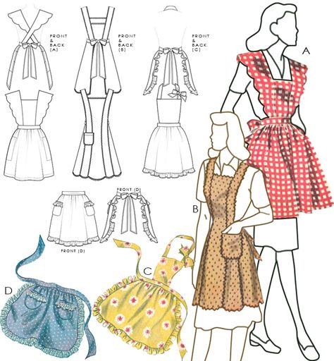 17 Best Half Apron / Waist Sewing Patterns (10 FREE!) Old Fashioned Apron Pattern Free, Vintage Apron Pattern Free Retro, Retro Apron Patterns Free, Adult Apron Pattern Free, Sewing Patterns Free Kids, Free Kids Sewing Patterns, Pinafore Apron Pattern Free, Vintage Apron Pattern Free, Free Apron Sewing Patterns