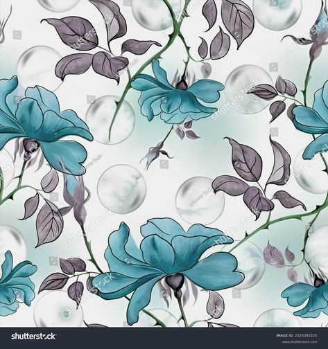 Digital All Over Floral Pattern Blur Stock Illustration 2520383325 | Shutterstock Floral Digital Prints Design, Flower Allover Pattern, Allover Design Pattern, Digital Print Textiles, Allover Flower, Flower Allover, Digital Pattern Design, Design Pattern Art, Allover Design