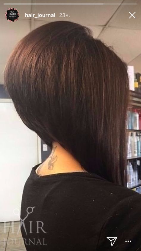 Neck Line Haircuts For Women, Layered Concave Bob, Super Stacked Bob Haircut, Long Wedge Haircut Angled Bobs, Tapered Haircut Medium Length, Concave Hairstyle, Aline Bob, Classic Bob Haircut, Trendy Bob