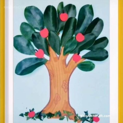 How to Make 3DPaper Tree Painting Step by Step Instructions Easy Tutorial Leaf Painting Ideas, Simple Craft Ideas, Painting Step By Step, Simple Craft, Paper Tree, Autumn Crafts, Kids' Crafts, Step By Step Painting, Painted Leaves