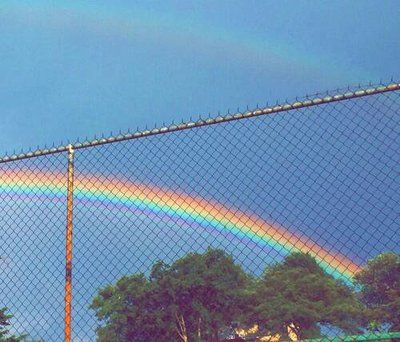 rainbow, sky, and grunge image Aomine Kuroko, Gay Aesthetic, Paris Jackson, Low Life, Rainbow Aesthetic, Over The Rainbow, Blue Aesthetic, A Rainbow, Aesthetic Photo