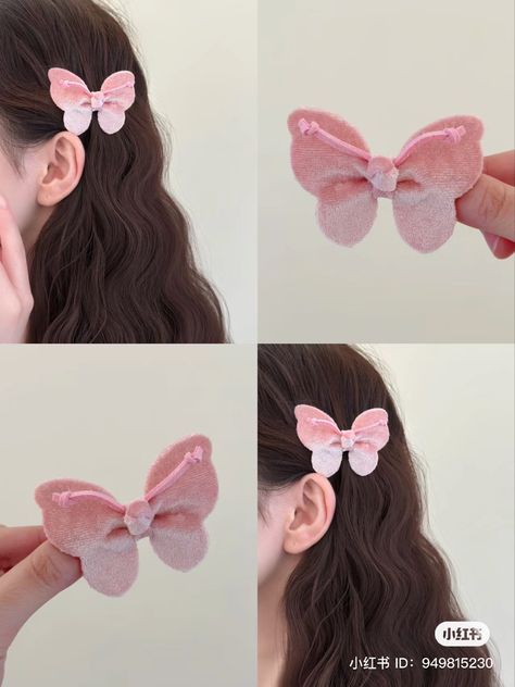 Homemade Headbands, Cool Hair Designs, Kawaii Hair Clips, Hair Tie Accessories, Hello Kitty Makeup, Kawaii Hairstyles, Hair Accessories Collection, Head Jewelry, Hair Accessories Clips