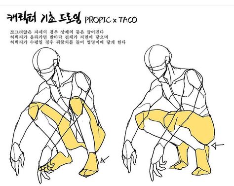 Man Crouching Pose Drawing Reference, Crouching Pose Reference Drawing, Sketch Practice, Anatomy Practice, Drawing Body Poses, Anatomy Tutorial, Human Anatomy Drawing, Art Help, Anatomy Sketches