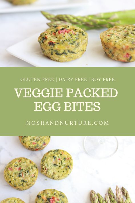 Gluten And Dairy Free Egg Bites, Egg Bites Recipe Dairy Free, Dairy Free Egg Bites Instant Pot, Quick Gluten Free Dairy Free Breakfast, Dairy Free Egg Cups, Gluten Free Egg Breakfast Ideas, No Dairy Egg Bites, Whole30 Egg Bites, Non Dairy Egg Bites