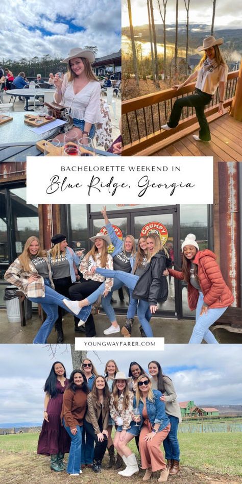 Bachelorette Weekend in Blue Ridge, Georgia • Young Wayfarer Things To Do In Blue Ridge Georgia, Blue Ridge Georgia, Bachelorette Themes, Camping Photography, Architecture History, March 2024, Us National Parks, Bachelorette Weekend, Getting Drunk