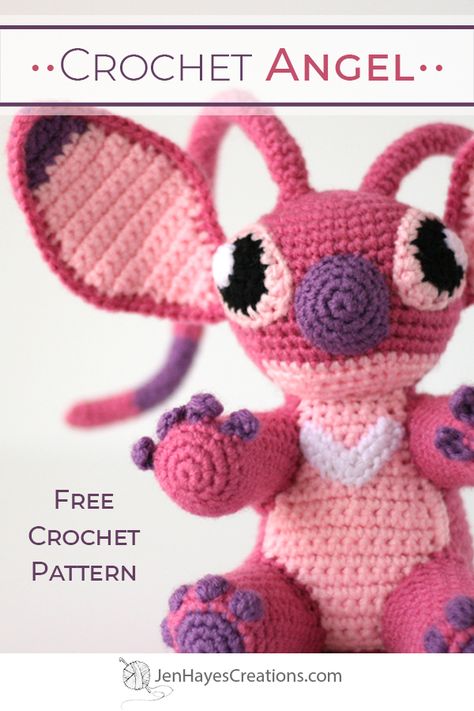 Free Crochet Lilo And Stitch Pattern, Lilo Stitch Crochet Pattern, Stitch Crochet Pattern Lilo And, Crochet Stitch From Lilo And Stitch, Crocheted Stitch Doll, Angel Stitch Crochet Pattern, Crochet Stitch And Angel, Stitch And Angel Crochet, Stitch And Angel Crochet Pattern